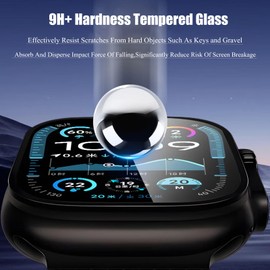 HONCUANWS Screen Protector for Watch Ultra 3 /Ultra 2 Original 2Pack