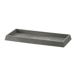 Richell 170238 Botany Rectangular Plate 27 Type (Plate Only/Planter Sold Separately), Light Gray, 1 Piece for Botany Rectangular Planters and Square Pots, Gardening, Saucer, Pot, Stylish, Botanical