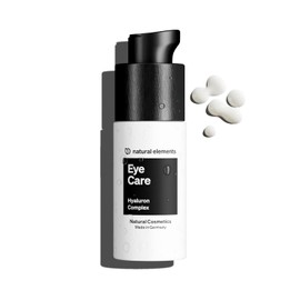 Eye Care - 15 ml Eye Cream with Hyaluronic Acid - Eye Cream with Hyaluronic Acid, Caffeine, Apricot Kernel Oil & Spirulina - Anti-Ageing Against Dark Circles - 100% Natural Cosmetics, Vegan,