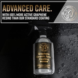 Adam's Advanced Graphene Ceramic Spray Coating Kit - 18+ Months Sprayable Graphene Oxide Ceramic Coating for Cars, Boats, RV's & Motorcycle - Adds Extreme Gloss, Depth, Shine & Protection