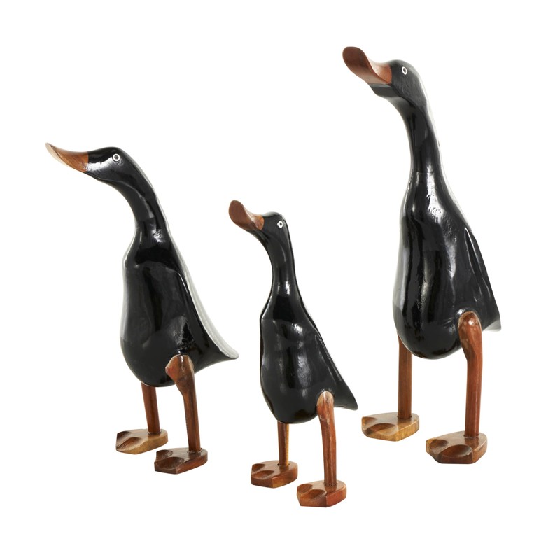 Deco 79 Wood Duck Decorative Sculpture Home Decor Statues with