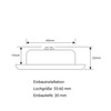 VBLED 3.5 W LED Recessed and Surface-Mounted Light Under-Unit Light