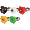 Kebtek 5 Pack Pressure Washer Nozzles, 1/4" Quick Release Nozzle