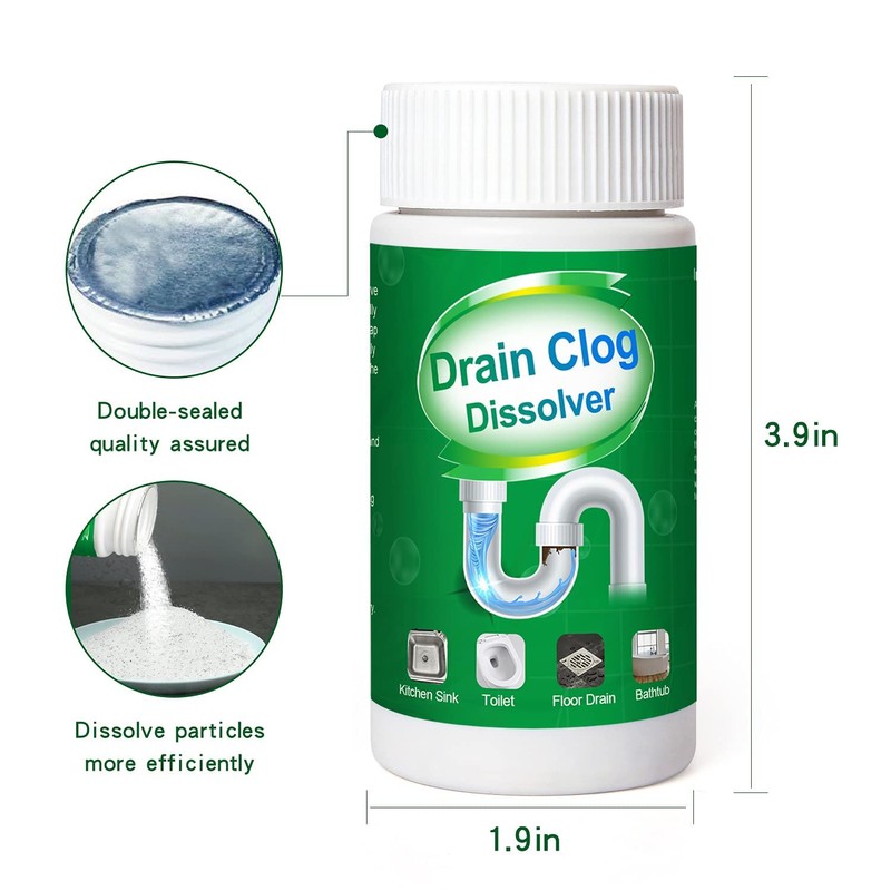 2pcs Pipe Dredge, Bubble Bombs Drain Cleaner, Powerful Sink and