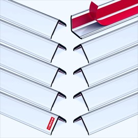 Clear Self-Adhesive Mini Wall Corner Protectors, Cute Corner Guards & Edge Protector for Wall Door Frame Cabinet Baseboard & Door, Table, Stair, Easy to Cut (10)