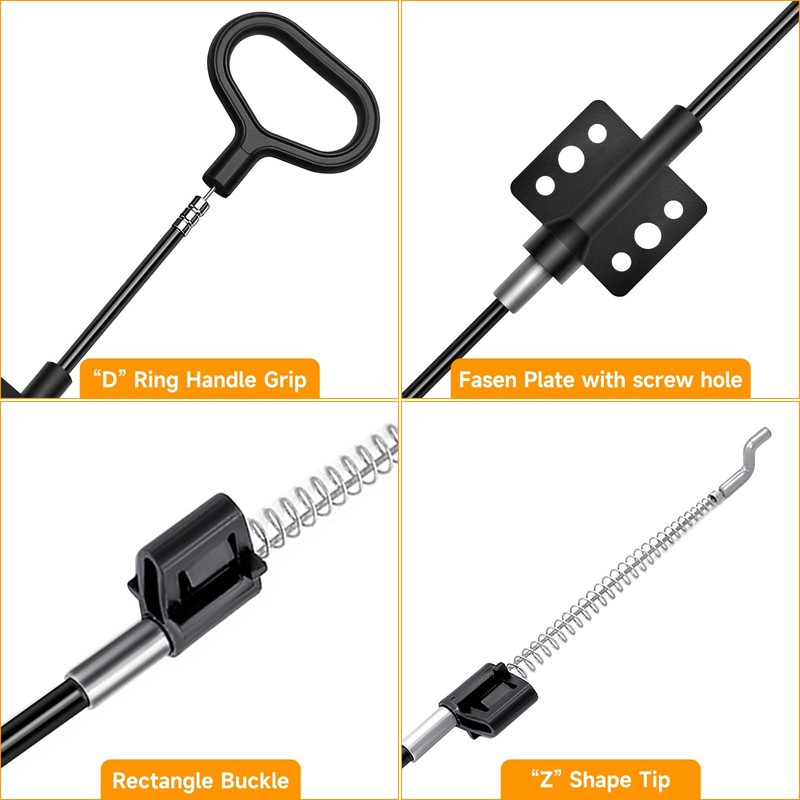 Sofa Recliner Parts Pull Cable Replacement, D-Ring Release Pull Handle