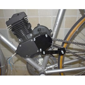 sthus Spring Loaded Chain Tensioner for 49cc 66cc 80cc 2 Stroke Engine Motorized Bike- Adjustable Guide Wheel Black