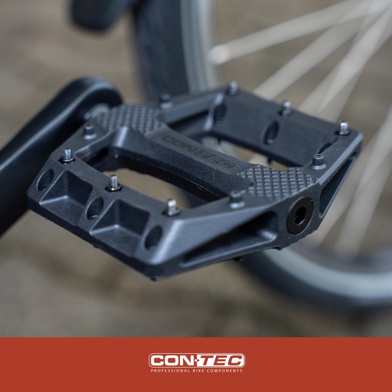 CONTEC Bicycle Pedal Tenderizer, Nylon Body, MTB Pedal, Platform Pedals,