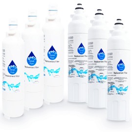 6-Pack Replacement for LG ADQ73613401 Refrigerator Water Filter - Compatible with LG LT800P, ADQ73613401 Fridge Water Filter Cartridge