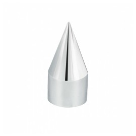United Pacific Super Spike Nut Covers 33mm x 4-3/4" - Thread-On - Chrome - Set of 60