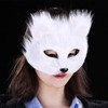 Half Face Mask Fox Mask Maskade Cosplay Mask Adult Fox