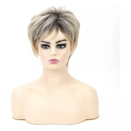 generic W Pelucas Cortas De Corte Pixie Rubio Para Mujeres Blancas