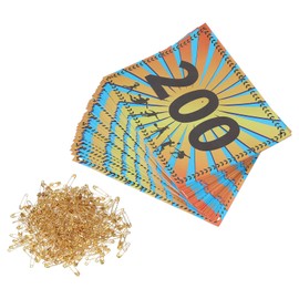 PATIKIL Tearproof Running Bib Numbers 7x6 Inch, 1-200 Wheat Ears Waterproof Race Competitor Numbers with Safety Pin for Marathon Sports Game Competition Runner