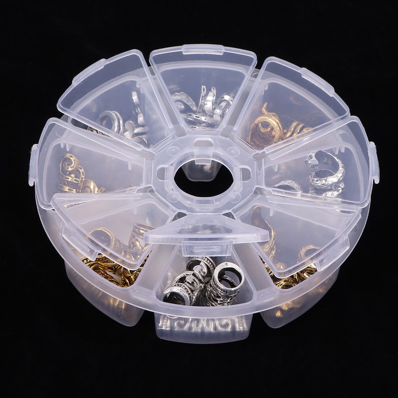 Viking Beard Hair Beads DIY Decorative Hair Braiding Beads for