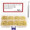 1200Pcs Small Tiny Nails Carbon Steel Brass Plated for Wooden