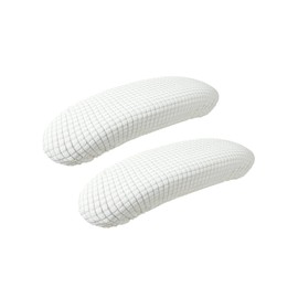 MOVKZACV Abnehmbare elastische Armlehnenbezug, wasserdicht, dehnbar, komfortabel, elastisches Gurt-Design, langlebiger Armlehnenschutz, für Bürostuhl, Computerstuhl (beige)