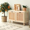 Rattan Webbing Roll, 16 x 118 Inch Woven Open Rattan