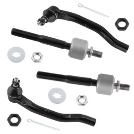 MYSMOT EV342 ES3490 ES3491 Front Inner & Outer Tie Rod Ends Left & Right for Honda Accord 1994-1997 Acura CL 1997-1999, Pack of 4
