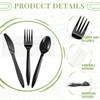 Uiifan 1200 Pcs Plastic Silverware Sets Individually Wrapped Plastic Utensils