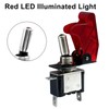 Coufce Red LED Lighted Toggle Switch 12V 20A Waterproof Safety