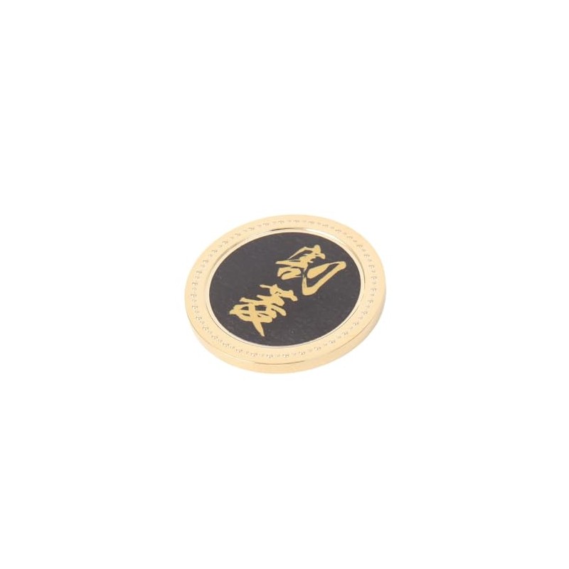 HOKUSHIN TRADING KAM-GD-006 Golf Marker, Family Crest Metal Marker, Gold