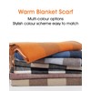 kozinu Women's Winter Scarf Large Warm Shawl Classic Tassel Plaid