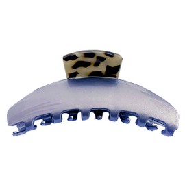 Hel France Hair Clip, Stylish, Hair Clip, Non-Slip, Blue, Large, Firmly Curled, Barrette, Hair Tightener, Simple, Stylish, Large