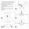 Motion Sensor Light Bulb, LED Recessed Ceiling Light, 5 in.