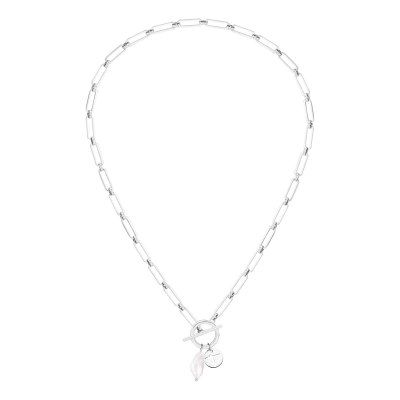 Tamaris Necklace, Stainless Steel, Glass Pearl