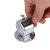 4-Figure Hand Tally Counter, Laps Counter Silver Counter Clicker Counter