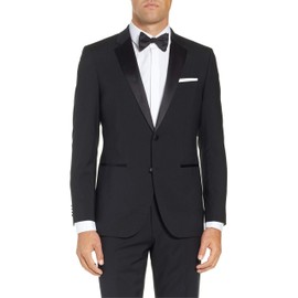 Adam Baker Men's BL501 Classic Fit Tuxedo Suit - Black - 34S