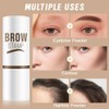 Eyebrow Stamp Stencil Set,Medium Brown Eyebrow Stencils Shaping Kit, Long-Lasting