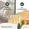 wisefood Palm Leaf Snack Plates, Pack of 25 Disposable Plates,
