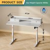 DEVAISE 48×24 Inch Electric Standing Desk with 2 Drawers, Adjustable