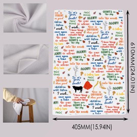 MNIGIU Musical Lover Gift Musical Quotes Dish Kitchen Towel for Theater Fan Housewarming Gift (Into The Towel)