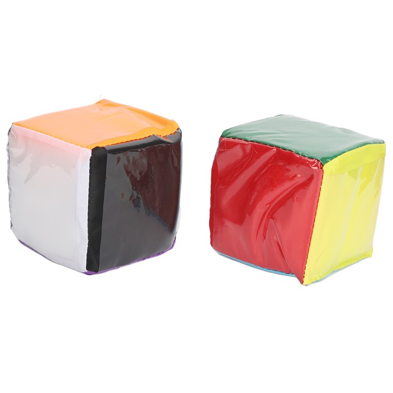 2pcs DIY Education Playing Game Dice with Clear Pocket Early