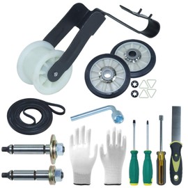 POSEAGLE 4392065 Dryer Maintenance Kit with 349241T Drum Roller Kit W10359269 Dryer Right Drum Shaft W10359270 Dryer Left Drum Shaft 691366 Idler Pulley 341241 Belt for Dryers