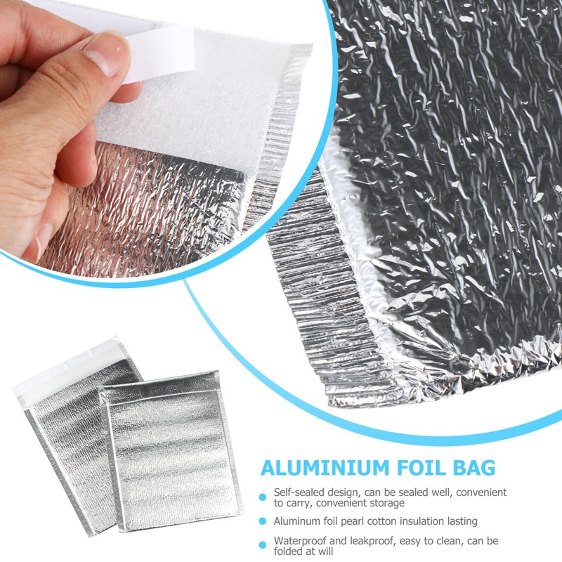 CAXUSD 20pcs Reusable Pouches for Thermal Insulated Temperature Controlled Packaging