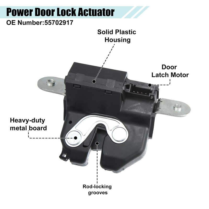 X AUTOHAUX Rear Tailgate Boot Lock Latch for Fiat 500