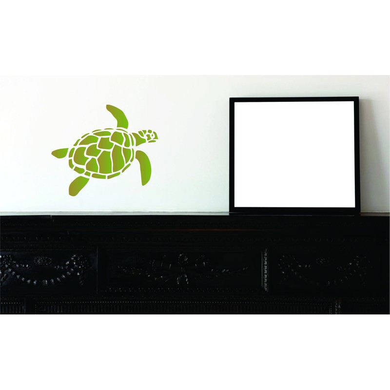 Schildkröten-Schablone – 9 x 7,5 cm (S) – Wiederverwendbare Meer