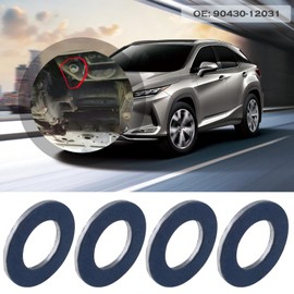 Be In Your Mind Pack of 10 Car Oil Drain Plugs Seals 90430-12031 Aluminium Oil Shredder Washer Sealing Ring Oil Pan Discs 12 mm Inner Diameter 21 mm Outer Diameter 1.8 mm Thickness