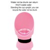 Generic Dog Foldable Water Bottle with Folding Bowl (Pink Globe)