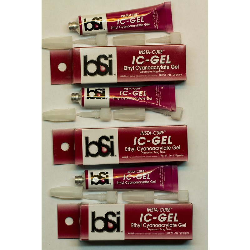 3 Pack IC-Gel Insta Cure Cyanoacrylate Gel Coral Glue .7oz