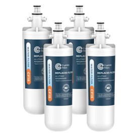 Crystala Filters LT700P Refrigerator Water Filter Replacement LG LT700P, Kenmore 469690, ADQ36006101,9690, ADQ36006102, LFX31925ST, LFX31945ST (4 Pack)