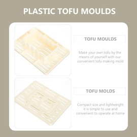 TOPBATHY Tofu Press Mold for DIY Tofu Maker Cheese Press Soybean Curd Machine for Making Quark 2pcs