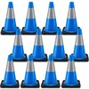 Copkim 12 Pack Traffic Safety Cones Plastic PVC Blue Traffic