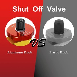 2 Pack Air Tank Manifold with Fill Port, Valve and 1/2 Inch NPT Tank x 1/4 Inch NPT Hose x 1/8 Inch NPT Gauge