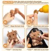 Fluffy Pipe Cleaner Craft Kits, 4-Pack DIY Plush Animal Keychain