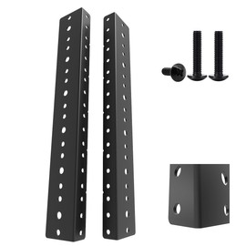 Jingchengmei 6U Steel Rack Rails Kit with Hardware - 2 Pieces (6URR)
