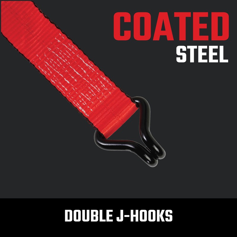 CRAFTSMAN CMXAZBS10000J Black/Red 2" x 27' Ratchet Tie Down Strap